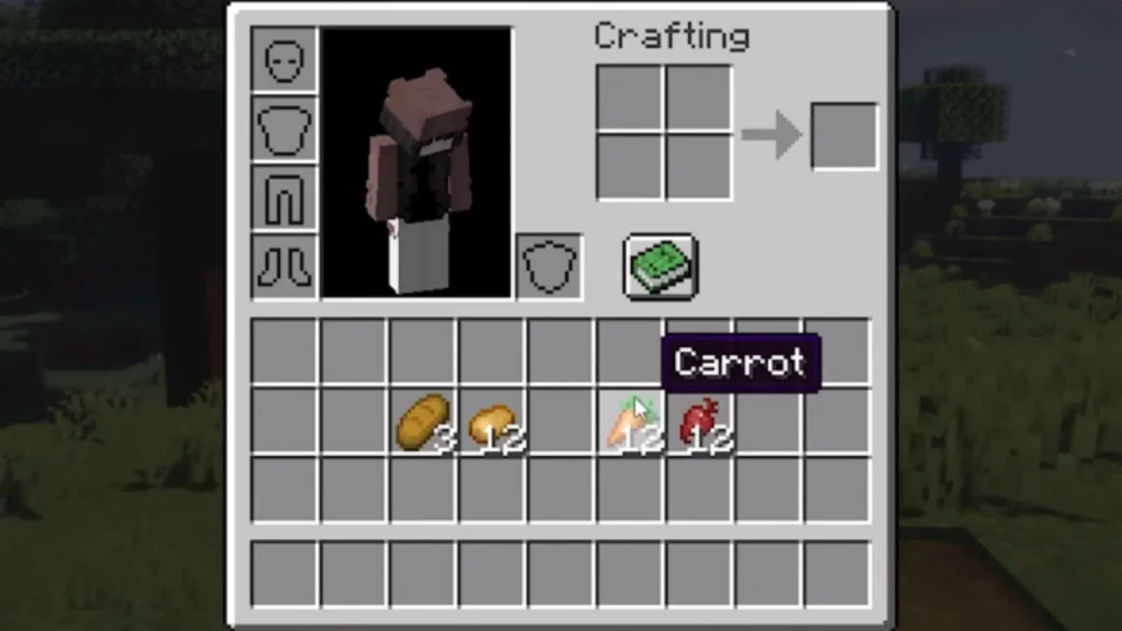 food inventory for Minecraft villagers